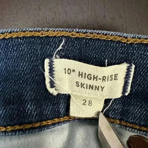 Madewell 10" High-Rise Skinny Jeans in Bradshaw Wash Women's Size 28 - Picture 14 of 15